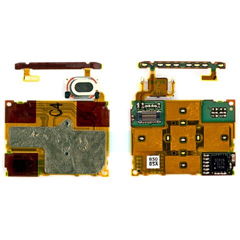 Шлейф для Sony Ericsson W980, сенсорного экрана, динамика, верхний, с компонентами
