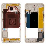 Середня частина корпусу для Samsung A5100 Galaxy A5 (2016), A510FD Galaxy A5 (2016), золотиста, 2Sim+1MMC (dedicated slot)