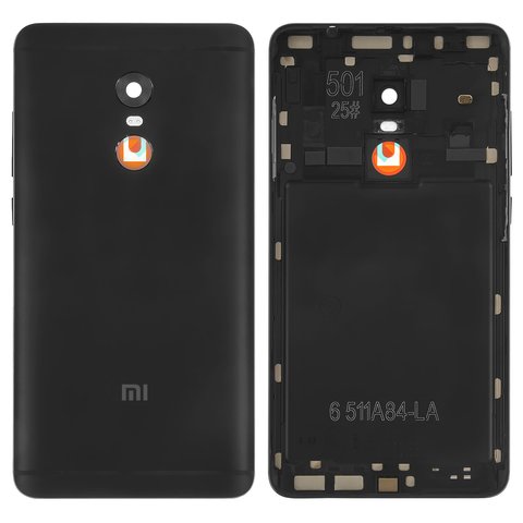 Задня панель корпуса для Xiaomi Redmi Note 4, Redmi Note 4X, чорна, з боковою кнопкою, Original PRC , MediaTek