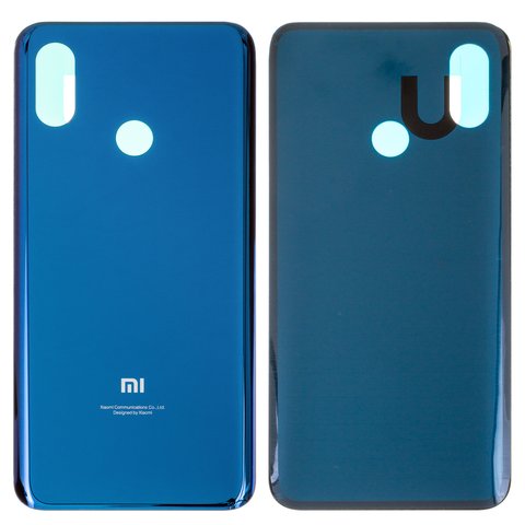 Задняя панель корпуса для Xiaomi Mi 8, синяя, M1803E1A