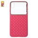 Чехол Baseus для iPhone XS Max, красный, плетёный, стекло, пластик, #WIAPIPH65-BL09