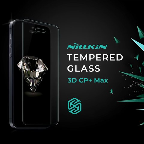 Защитное стекло Nillkin 3D CP+ Max для Samsung G960 Galaxy S9, 0,33 мм 9H, Анти отпечатки, Full Screen, черный, #6902048153554