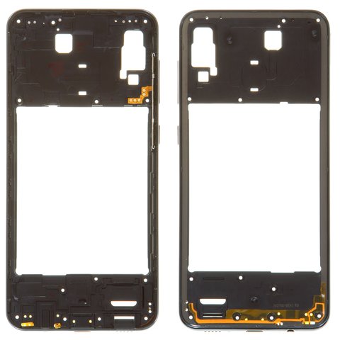 Середня частина корпусу для Samsung A305F DS Galaxy A30, чорна