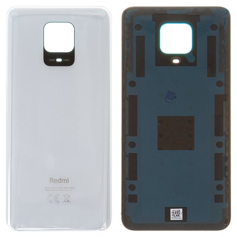 Задня панель корпуса для Xiaomi Redmi Note 9 Pro, біла, 64 Мп, M2003J6B2G