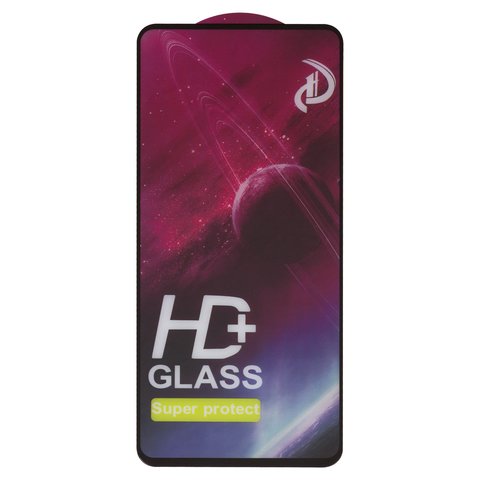 Захисне скло All Spares для Samsung A725 Galaxy A72, A726 Galaxy A72 5G, сумісне з чохлом, Full Glue, чорний, шар клею нанесений по всій поверхні