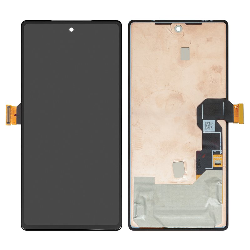 Дисплей для Google Pixel 6a, черный, без рамки, Оригинал