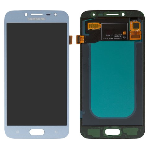 Дисплей для Samsung J250 Galaxy J2 2018 , J250 Galaxy J2 Pro 2018 , голубой, без рамки, High Copy, с широким ободком, OLED 