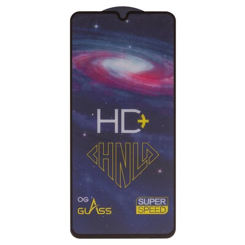 Захисне скло All Spares для Samsung A256 Galaxy A25, 0,33 мм 9H, сумісне з чохлом, Full Glue, чорний, шар клею нанесений по всій поверхні, HD+