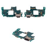 Шлейф для Samsung A556 Galaxy A55, конектора зарядки, з мікрофоном, з компонентами, Original (PRC), плата зарядки