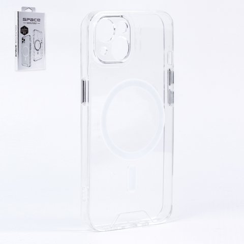 Чохол MagSafe Space Full Camera для iPhone 13, прозорий, магнітний, силікон, із захистом камери
