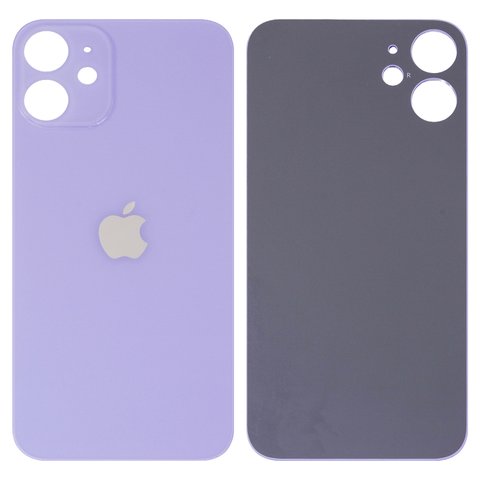 Задня панель корпуса для iPhone 12 mini, фіолетова, не потрібно знімати скло камери, Original PRC , big hole