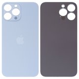 Задняя панель корпуса для iPhone 13 Pro Max, голубая, не нужно снимать стекло камеры, Original (PRC), sierra Blue, big hole