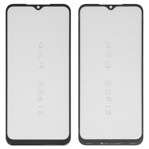 Стекло корпуса G+OCA PRO для Tecno Spark Go 2022 , с OCA пленкой, черное