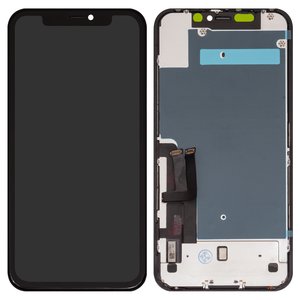 Дисплей для iPhone 11, черный, с рамкой, Copy, TFT , ZY, LTPS HD+