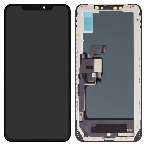 Дисплей для iPhone XS Max, черный, с рамкой, Copy, TFT , ZY, LTPS FHD