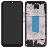 Дисплей для Samsung A346 Galaxy A34 5G, чорний, з рамкою, Сopy, (TFT)