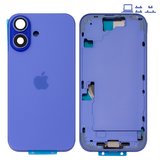 Корпус для iPhone 16, фиолетовый, с держателем SIM-карты, с боковыми кнопками, Original (PRC), EU Version, ultramarine