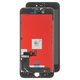 LCD compatible with iPhone 8 Plus, (black, with frame, AAA, Tianma, with camera and proximity sensor plastics)