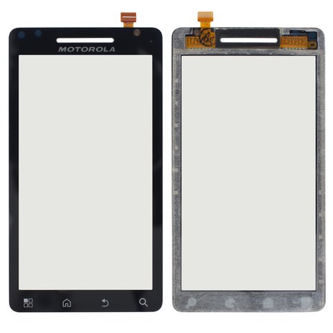 Touchscreen compatible with Motorola A953 Milestone 2, A955 Droid 2, black 