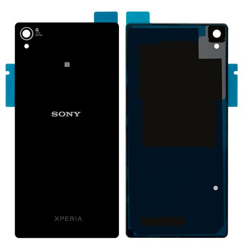 Housing Back Cover compatible with Sony D6603 Xperia Z3, D6633 Xperia Z3 DS, D6643 Xperia Z3, D6653 Xperia Z3, black 