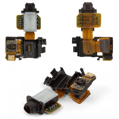 Cable flex puede usarse con Sony D6603 Xperia Z3, D6633 Xperia Z3 DS, D6643 Xperia Z3, D6653 Xperia Z3, del conector de auriculares, con sensor de acercamiento, con componentes