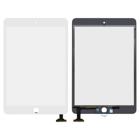 Cristal táctil puede usarse con Apple iPad Mini 3 Retina, blanco