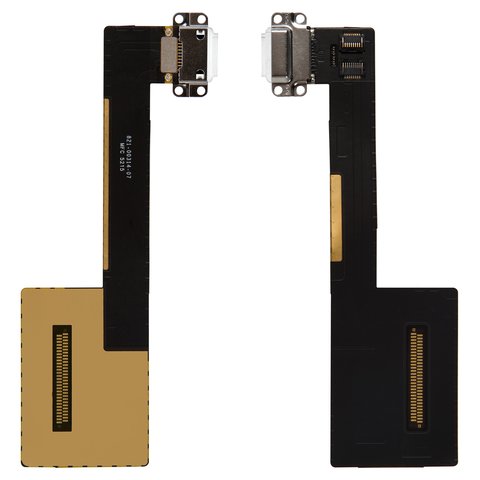 Cable flex puede usarse con iPad Pro 9.7, del conector de carga, blanco, con componentes