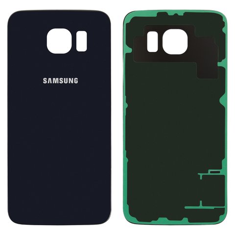 Housing Back Cover compatible with Samsung G920F Galaxy S6, dark blue, 2.5D, Original PRC  