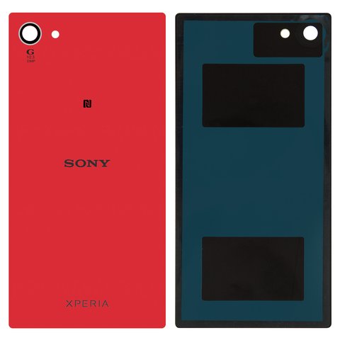 Housing Back Cover compatible with Sony E5803 Xperia Z5 Compact Mini, E5823 Xperia Z5 Compact, red, coral 