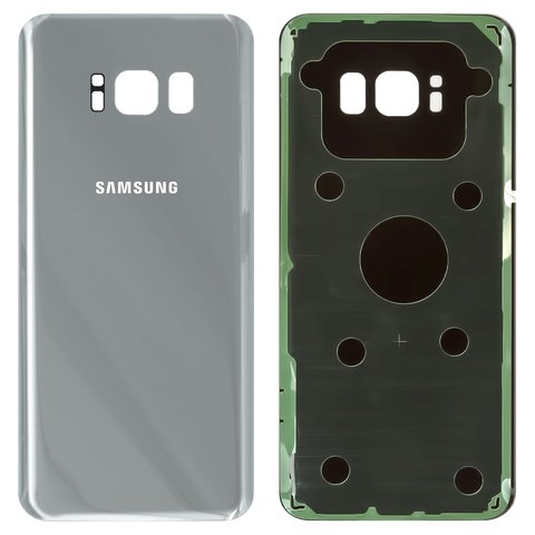 Housing Back Cover compatible with Samsung G950F Galaxy S8, G950FD Galaxy S8, silver, Original PRC , arctic silver 