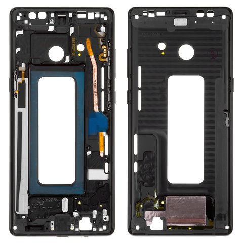 Parte media de carcasa puede usarse con Samsung N950FD Galaxy Note 8 Duos, negra, marco para fijar pantalla