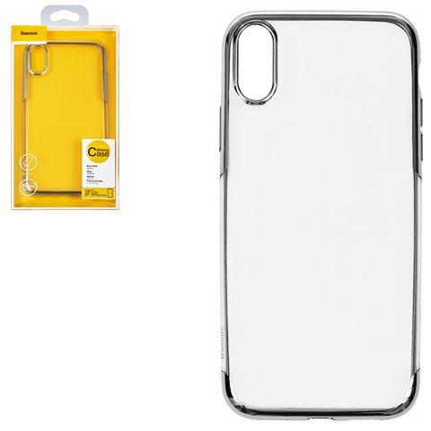 Case Baseus compatible with iPhone XR, silver, transparent, silicone  #ARAPIPH61 MD0S