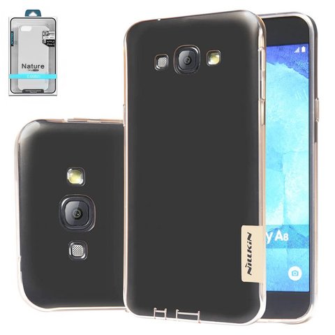 Case Nillkin Nature TPU Case compatible with Samsung A800F Dual Galaxy A8, colourless, Ultra Slim, transparent, silicone  #6902048101883