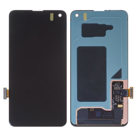 LCD compatible with Samsung G970 Galaxy S10e, black, without frame, original change glass 