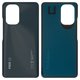 Panel trasero de carcasa puede usarse con Xiaomi Poco F3, negra, Logo Poco, arctic night black