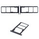SIM Card Holder compatible with Samsung A025F/DS Galaxy A02s, (black)