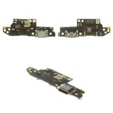 Шлейф для Xiaomi Poco C3, Redmi 10A, Redmi 9A, Redmi 9AT, Redmi 9C, коннектора зарядки, с микрофоном, с компонентами, Original (PRC), плата зарядки, M2006C3LG, M2006C3LI, M2006C3LC