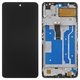 LCD compatible with Huawei Honor 10X Lite, P Smart (2021), (black, with frame, Original (PRC), PPA-LX2)