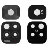 Camera Lens compatible with Xiaomi Redmi Note 11S, (black, without frame)