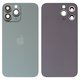 Housing Back Cover compatible with iPhone 13 Pro Max, (green, with camera lens, alpine Green, small hole)