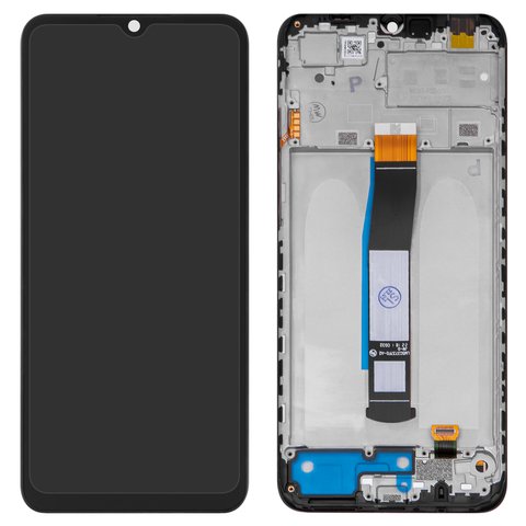LCD compatible with Xiaomi Redmi 10C, black, with frame, High Copy 