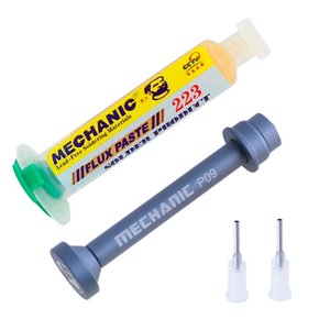 Flux Paste Mechanic 223, with metal plunger, medium activity, halogen free, 10 ml 
