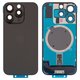 Задняя панель корпуса для iPhone 16 Pro, черная, со стеклом камеры, Original (PRC), black titanium