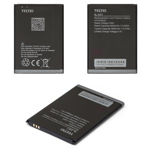 Battery BL 34ET compatible with Tecno Pop 3 BB2 , Li Polymer, 3.85 V, 3500 mAh, Original PRC  