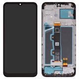 LCD compatible with Motorola Moto E7 Power PAMH0001IN, Moto E7i Power XT2097, (black, with frame, High Copy)