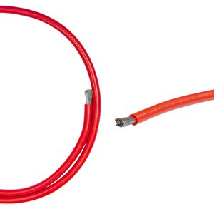 Провод в силиконовой изоляции 7AWG, 12 мм², 1 м, красный