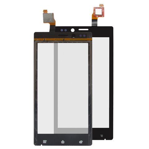 Touchscreen compatible with Sony ST26i Xperia J, black 
