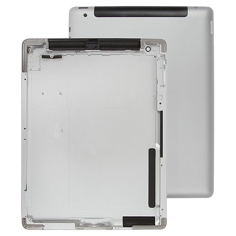 Housing Back Cover compatible with Apple iPad 2, silver, version 3G  
