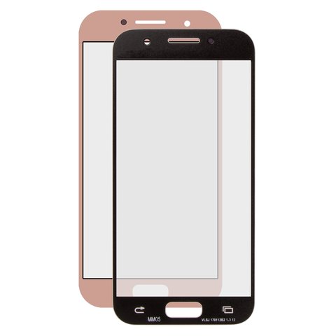 Housing Glass compatible with Samsung A320F Galaxy A3 2017 , A320Y Galaxy A3 2017 , pink 