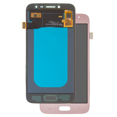 LCD compatible with Samsung J250 Galaxy J2 2018 , J250 Galaxy J2 Pro 2018 , pink, without frame, High Copy, OLED  